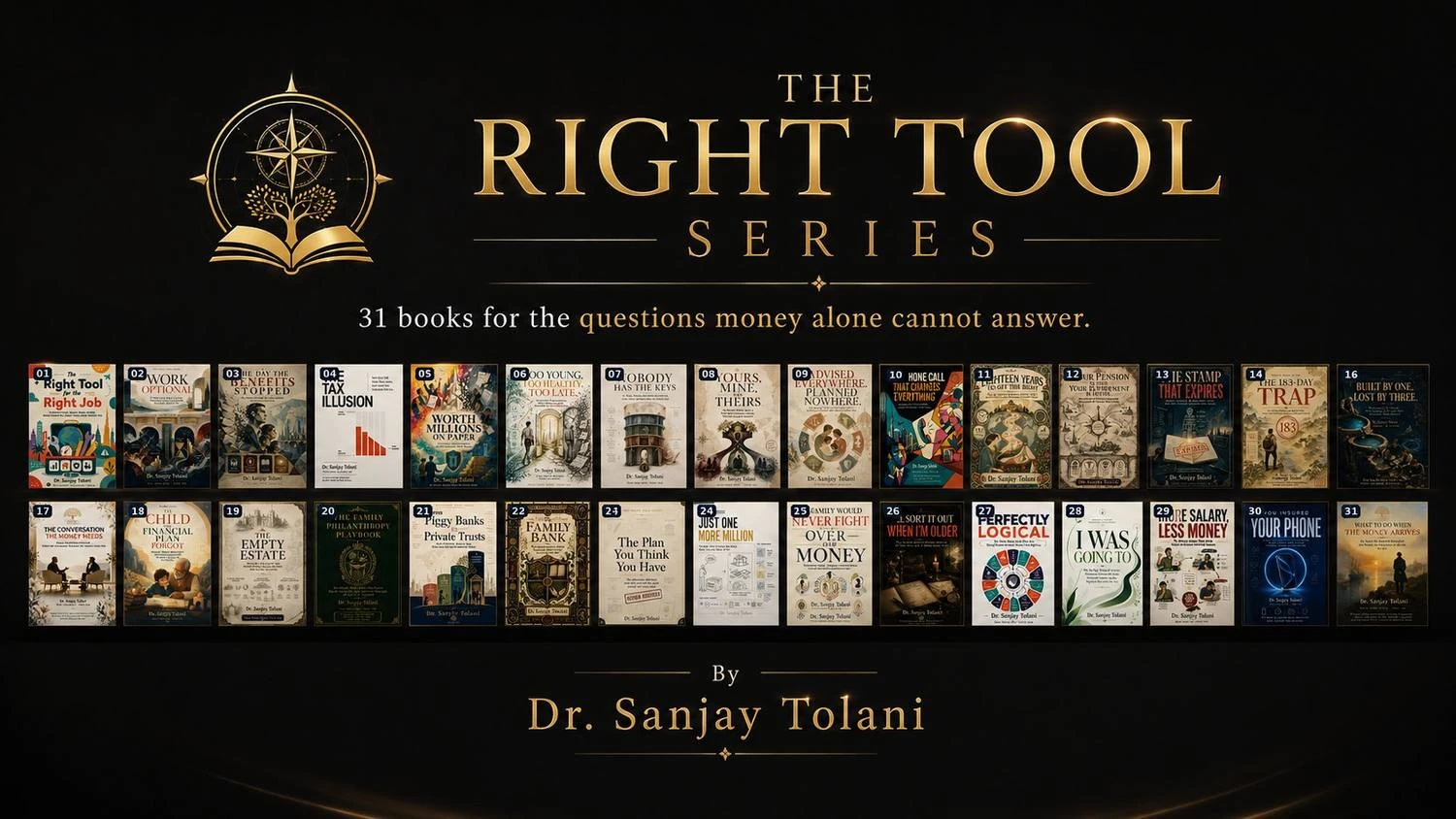 The Right Tool Series - 31 books by Dr. Sanjay Tolani