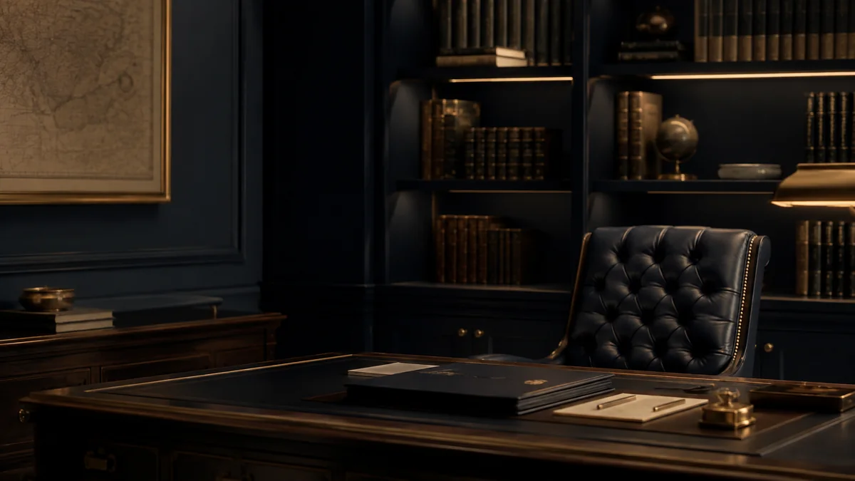 Private family office study and archive