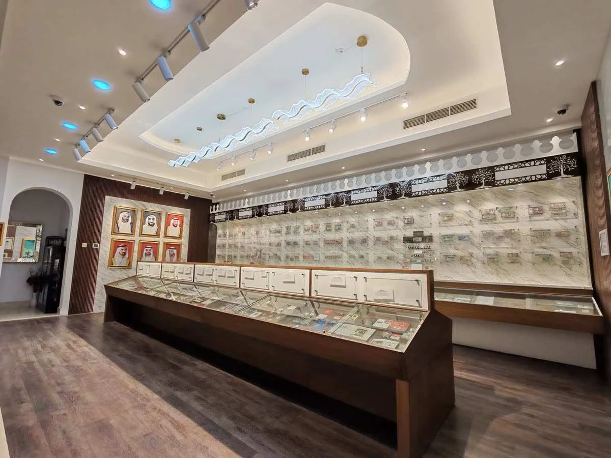 Tolani Majlis gallery interior with display cabinets and curated collection